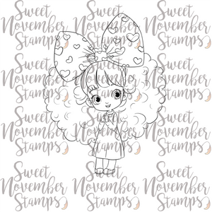 Digital Stamp - Hearts and Bows: Helena Hearts