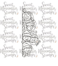 Load image into Gallery viewer, Digital Stamp - No Peeking: Elves
