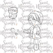 Digital Stamp - Spring Woodland: Tara and Owl