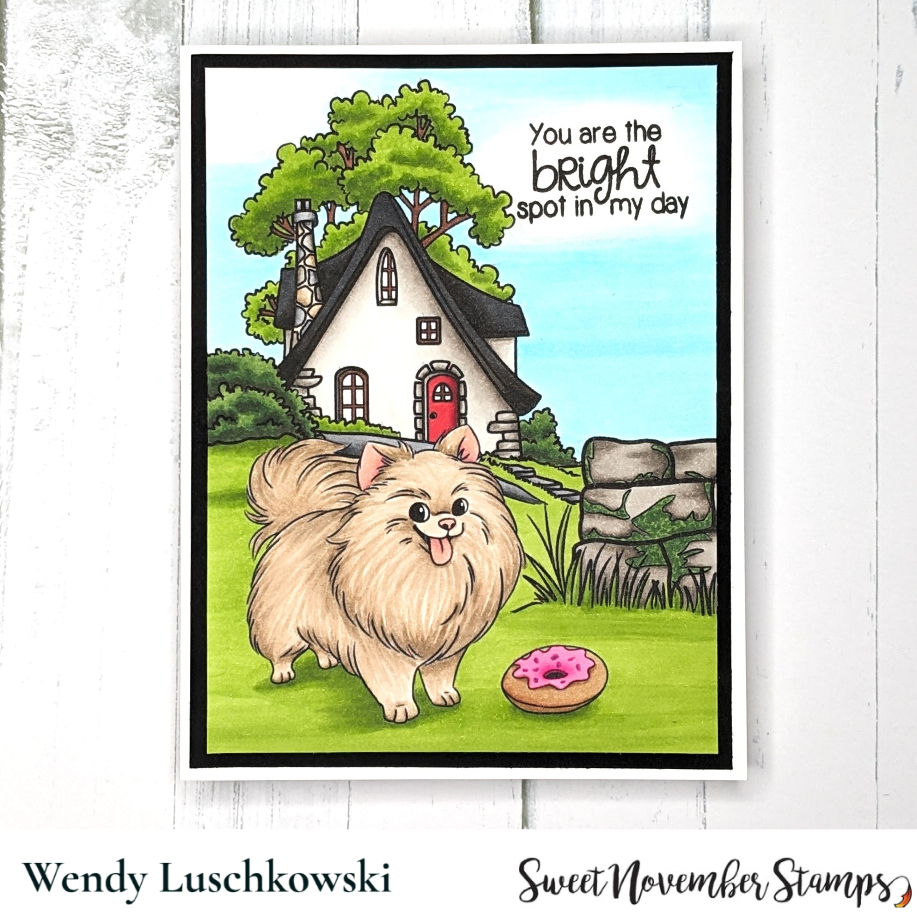Digital Stamp - Dog Park 3: Scarlett the Pomeranian