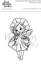 Load image into Gallery viewer, Clear Stamp Set - September Morning Glory Fairy
