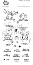 Load image into Gallery viewer, Clear Stamp Set - Signs of the Season
