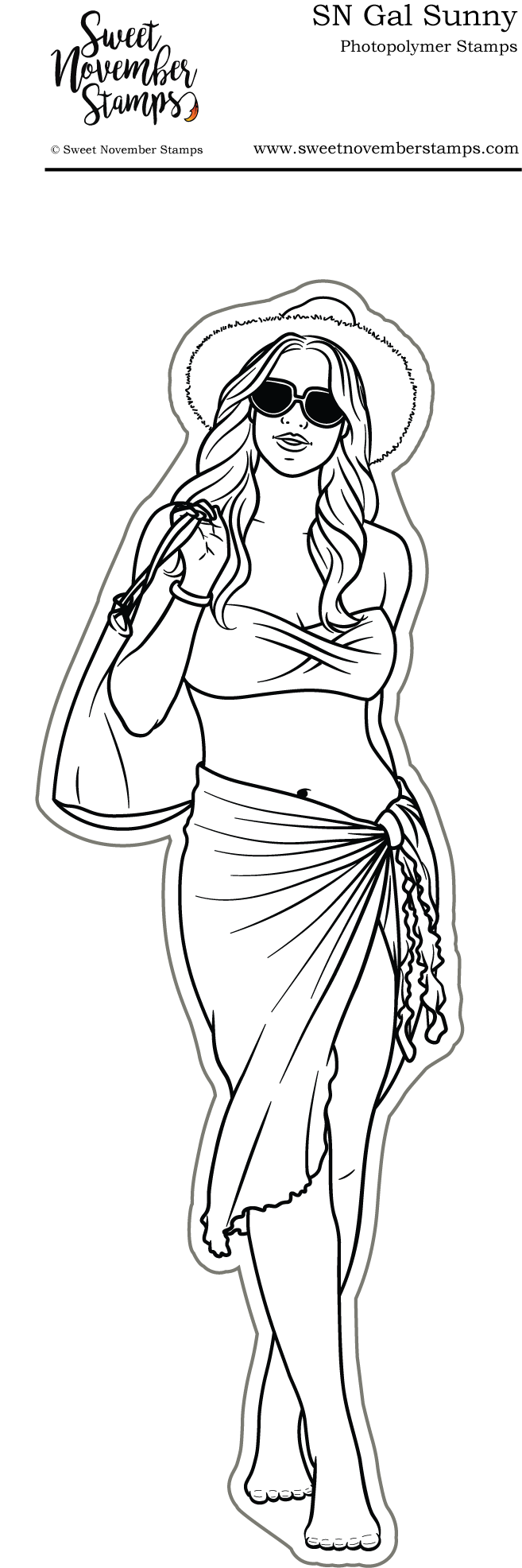 Clear Stamp Set - SN Gal Sunny