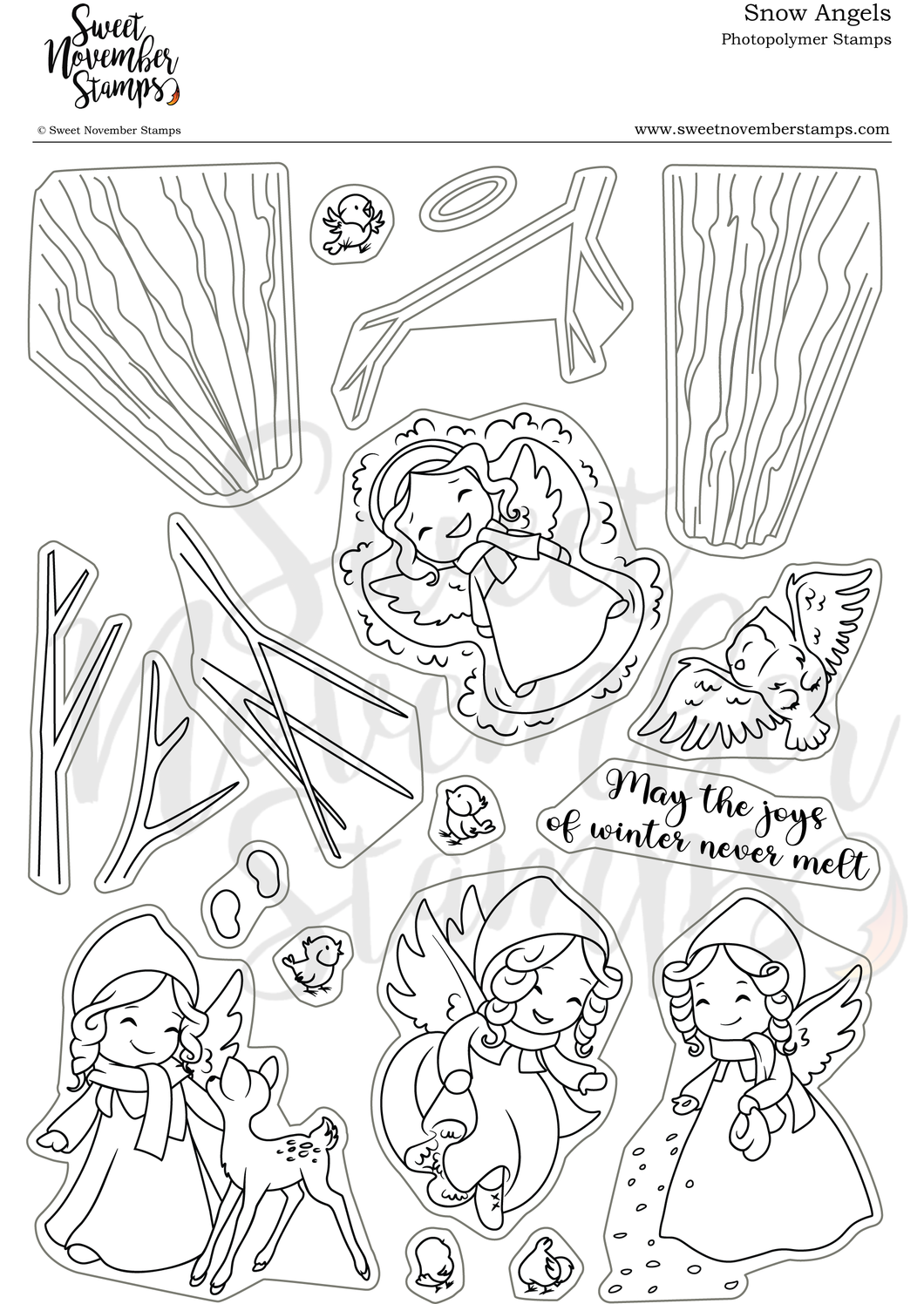 Clear Stamp Set - Snow Angels