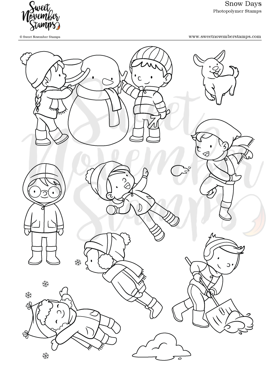 Clear Stamp Set - Snow Days
