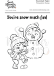 Clear Stamp Set - Snowball Fight