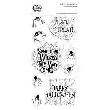 Clear Stamp Set - Spider Salutations