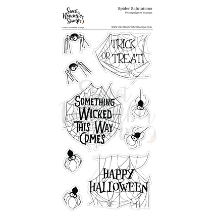 Clear Stamp Set - Spider Salutations