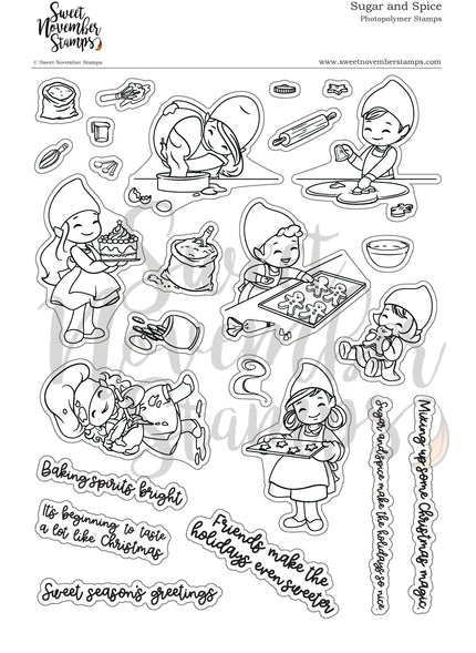 Clear Stamp Set - Sugar and Spice