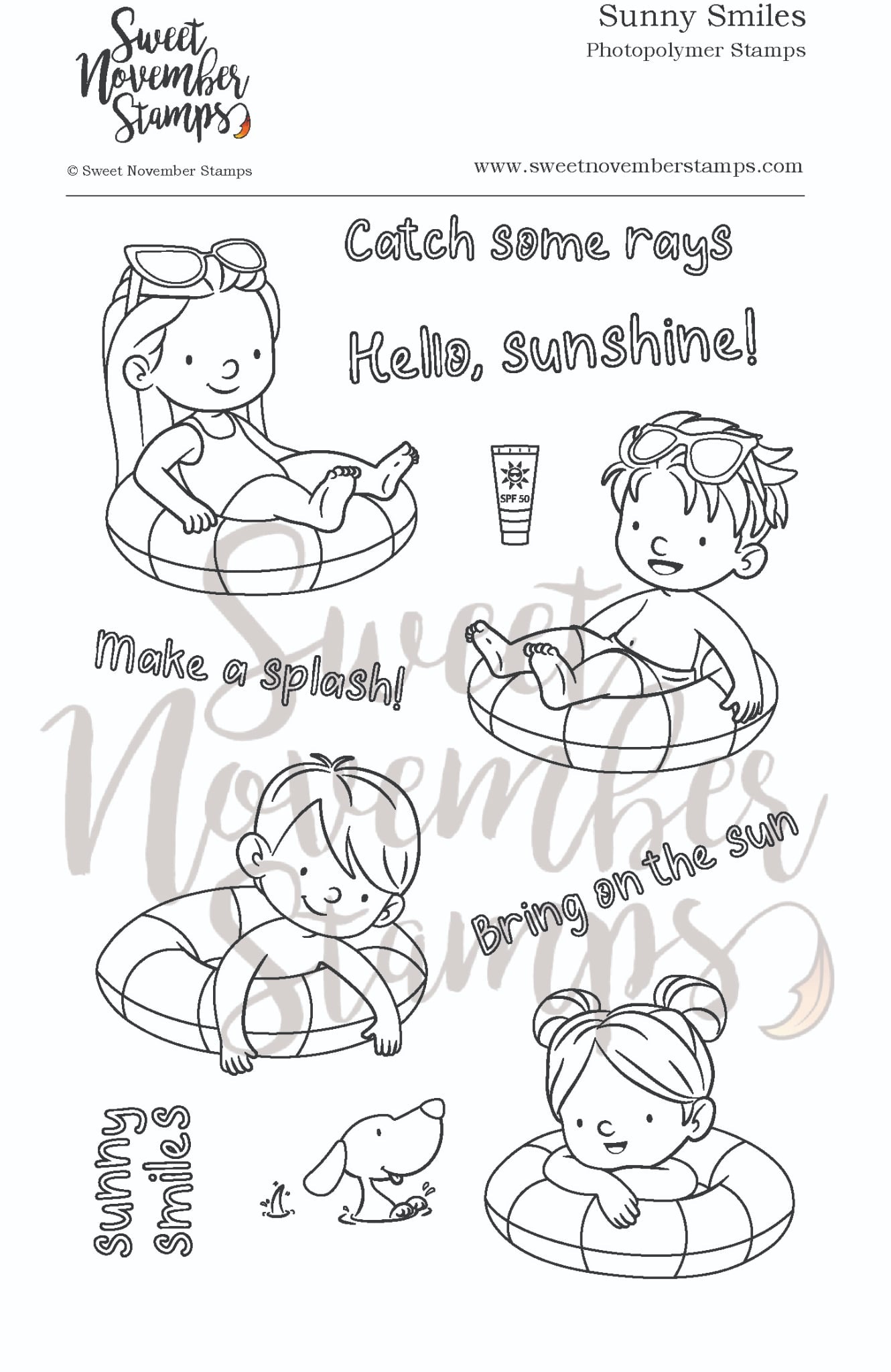 Clear Stamp Set - Sunny Smiles