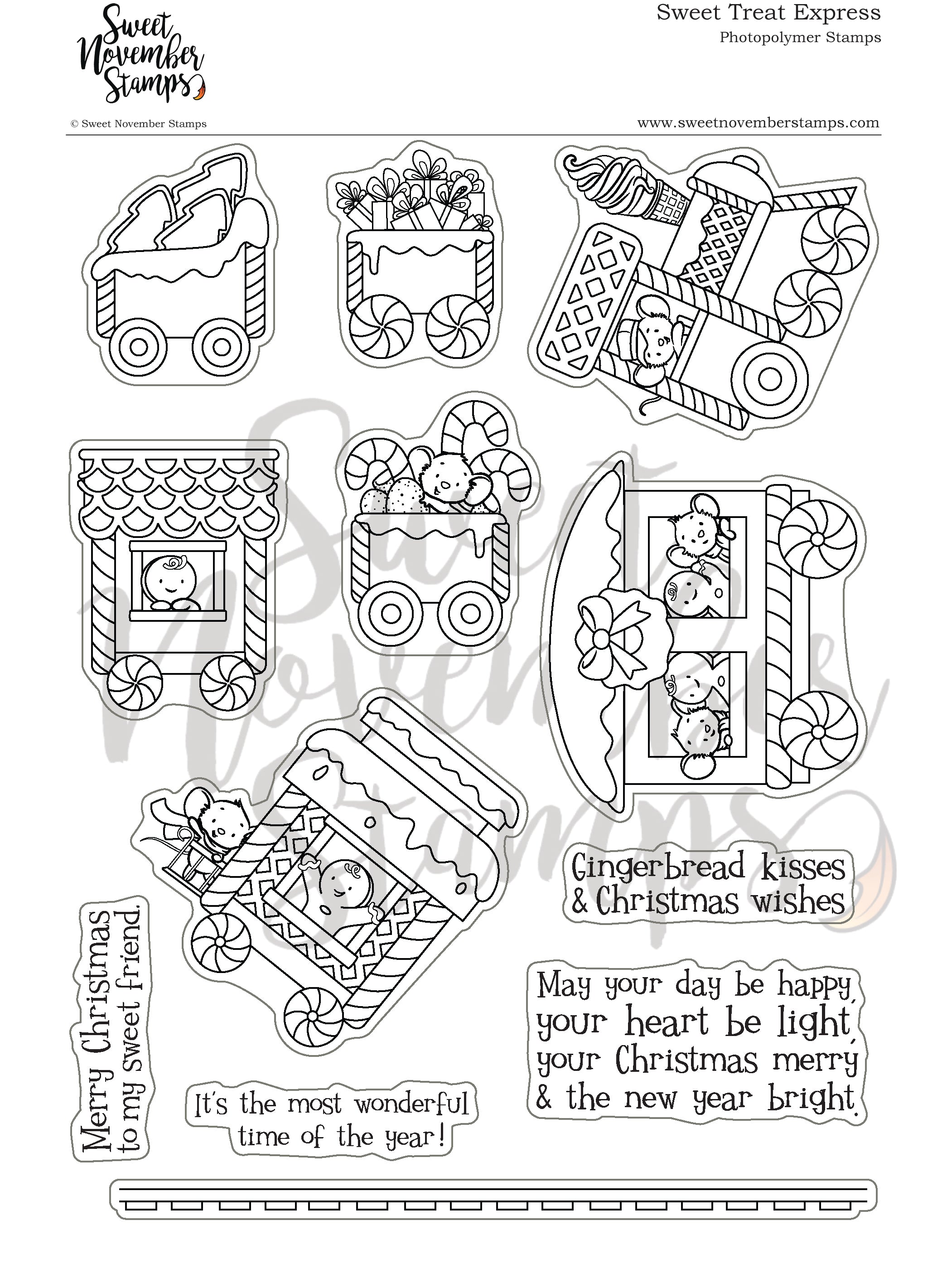 Clear Stamp Set - Sweet Treat Express