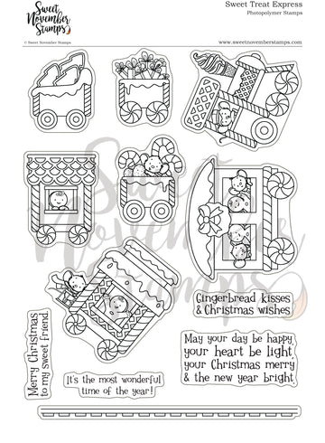 Clear Stamp Set - Sweet Treat Express