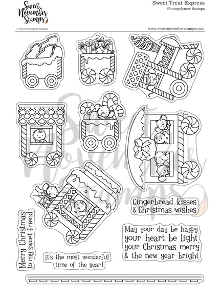 Clear Stamp Set - Sweet Treat Express