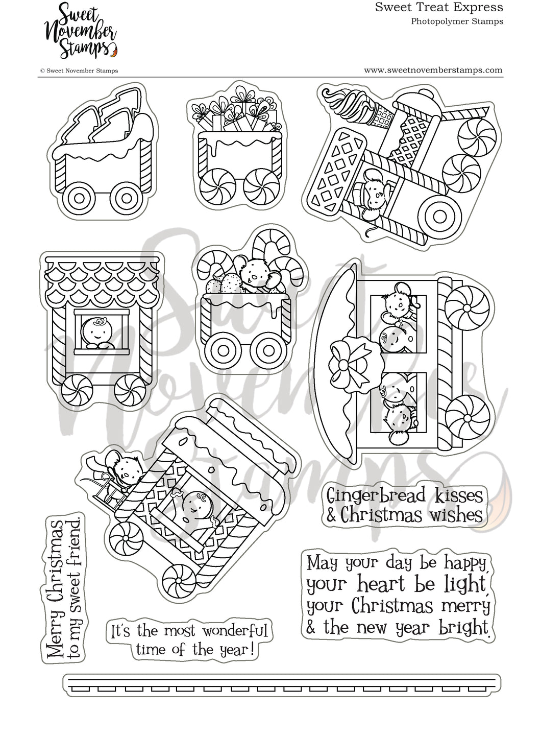 Clear Stamp Set - Sweet Treat Express