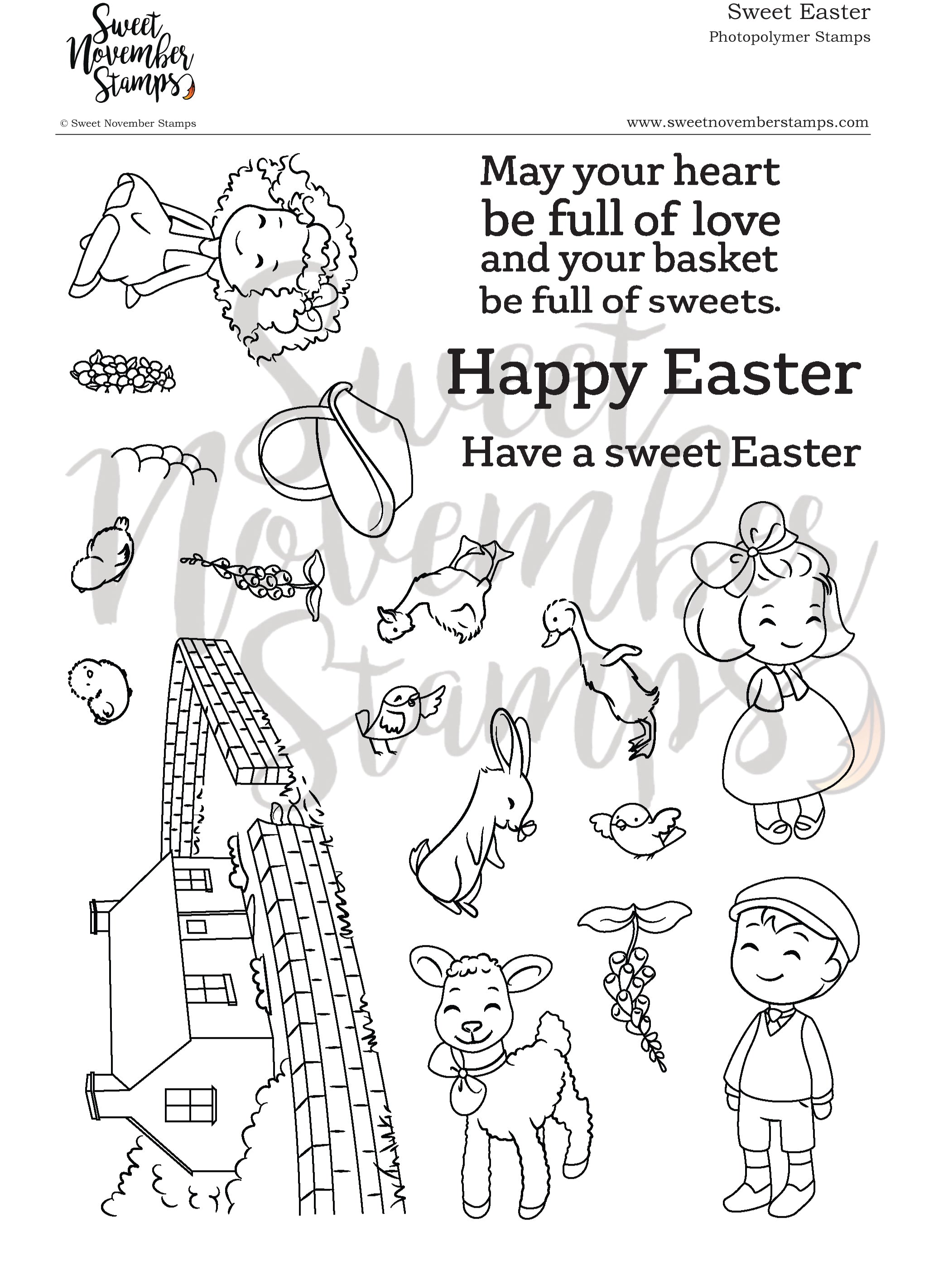 Clear Stamp Set - Sweet Easter