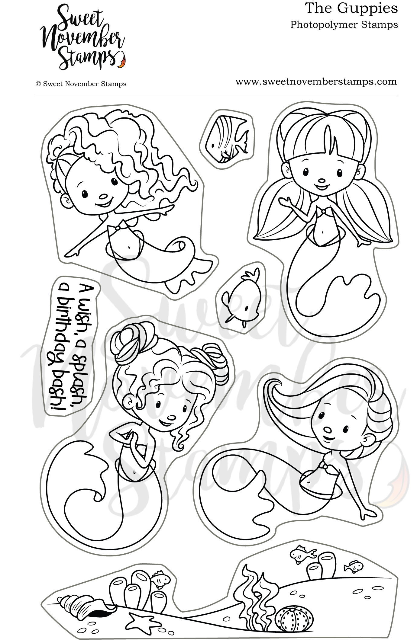 Clear Stamp Set - The Guppies