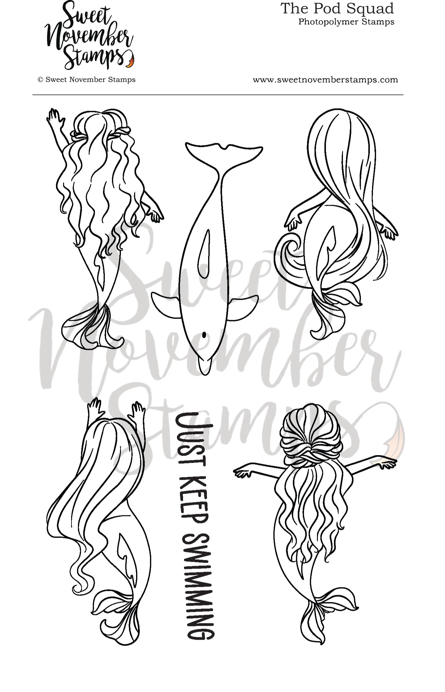 Clear Stamp Set - The Pod Squad