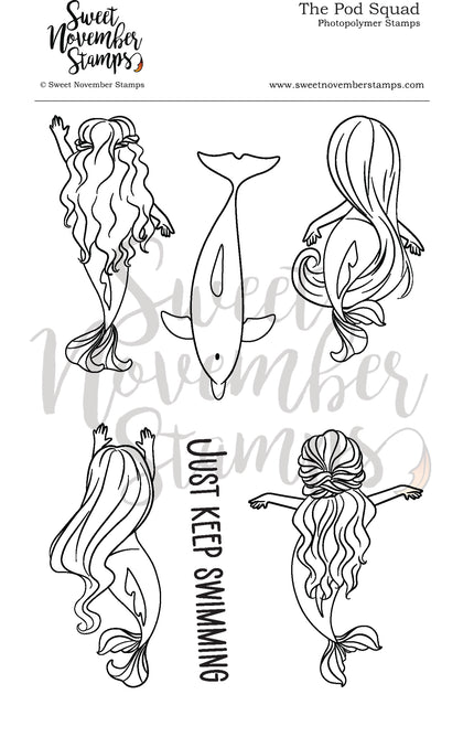 Clear Stamp Set - The Pod Squad