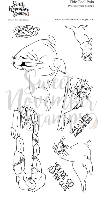 Clear Stamp Set - Tide Pool Pals