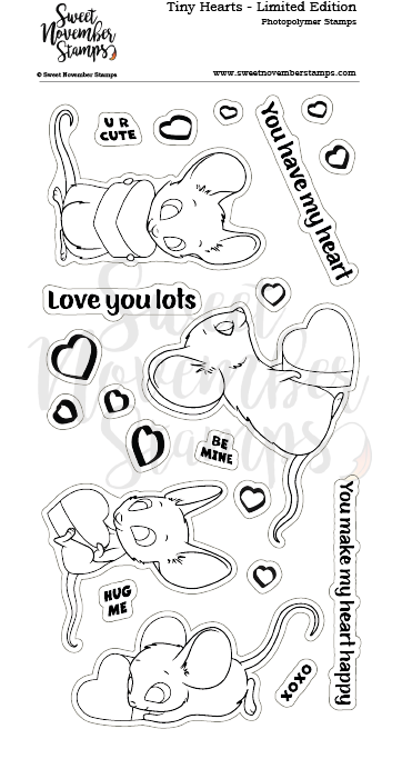 Clear Stamp Set - Tiny Hearts *Limited Edition*