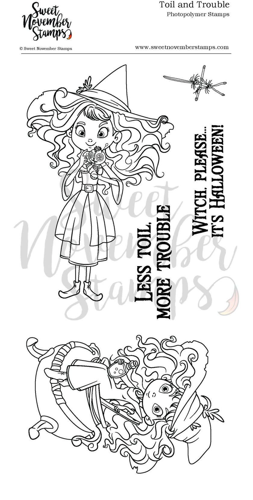 Clear Stamp Set - Toil and Trouble