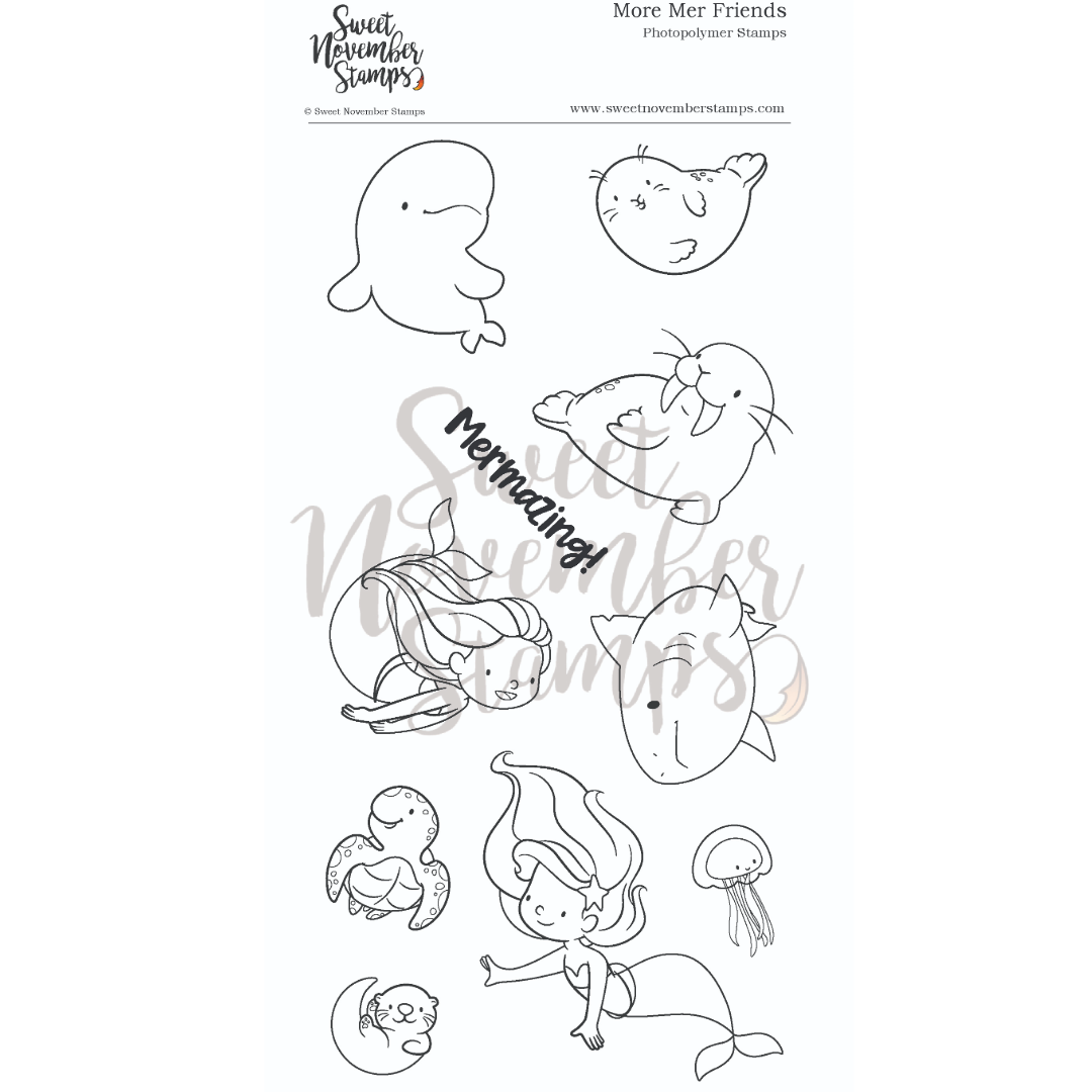 Clear Stamp Set - More Mer Friends
