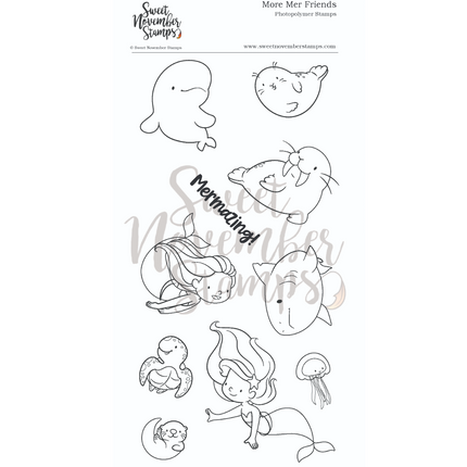 Clear Stamp Set - More Mer Friends