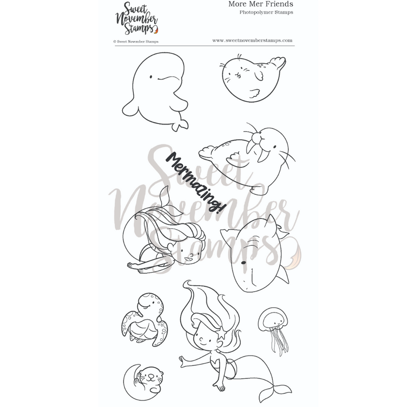 Clear Stamp Set - More Mer Friends