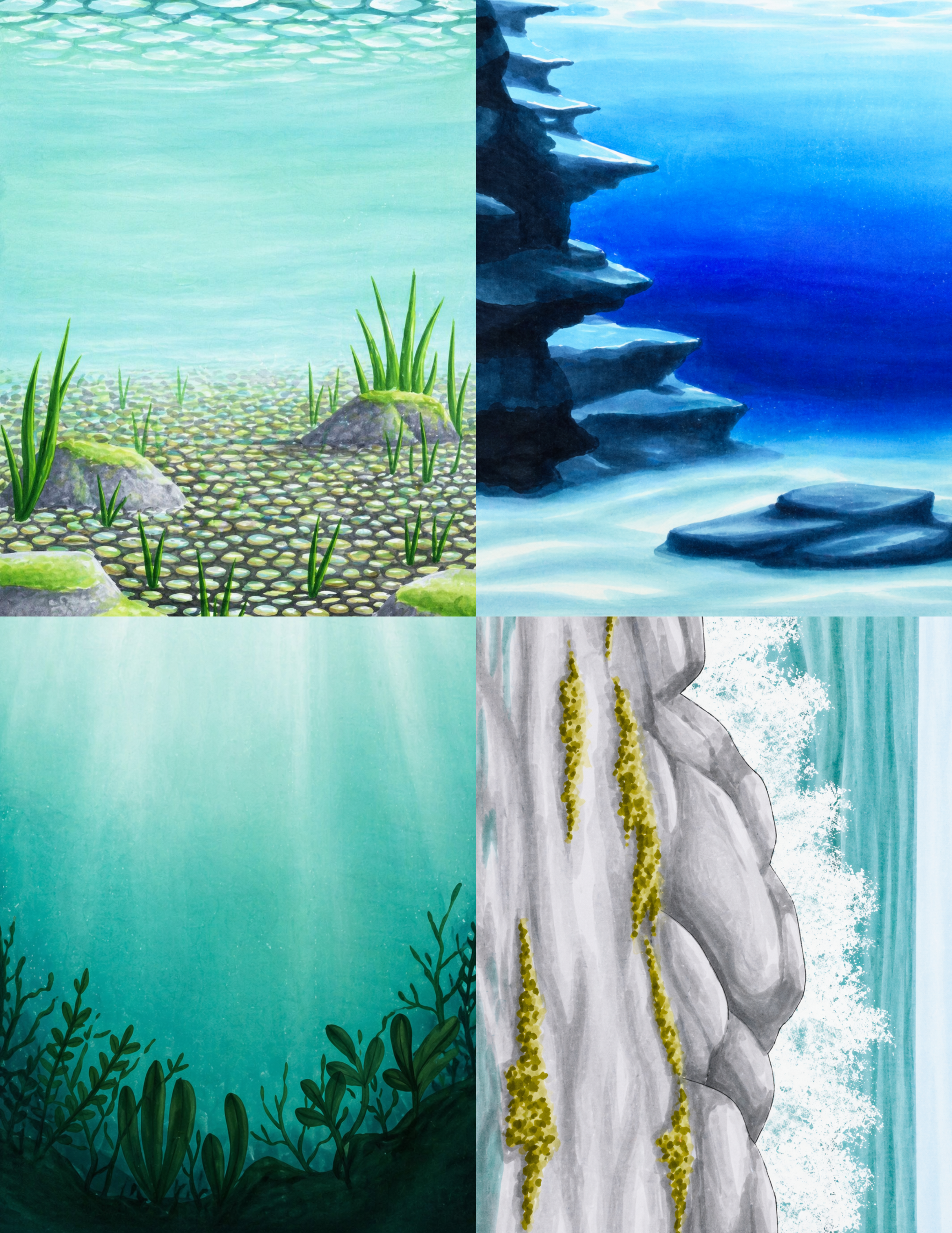 A2 Card Fronts - Tidewater Backdrops