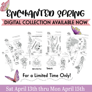 Digital Stamp - Enchanted Spring 2024 clear stamp sets: digital edition