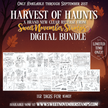 Digital Stamp -2025 Harvest of Haunts clear stamp bundle: digital edition