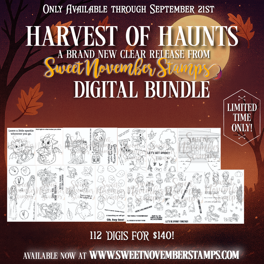 Digital Stamp -2025 Harvest of Haunts clear stamp bundle: digital edition