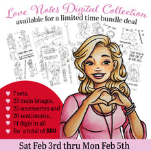 Load image into Gallery viewer, Digital Stamp - Valentine 2024 clear stamp sets: digital edition
