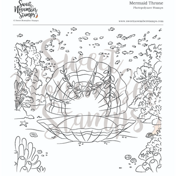 Clear Stamp Set - Mermaid Throne