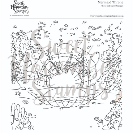 Clear Stamp Set - Mermaid Throne