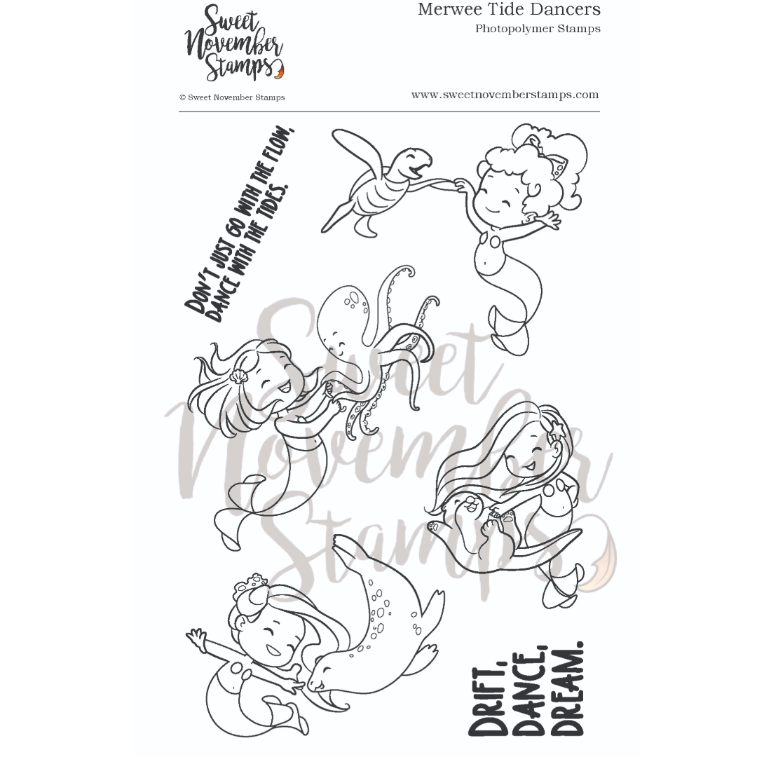 Clear Stamp Set - Merwee Tide Dancers