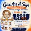Digital Stamp - Give Me A Sign: Bundle Special
