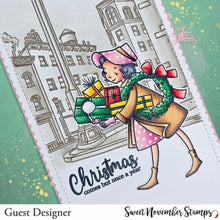 Load image into Gallery viewer, Clear Stamp Set - Retro Christmas Shoppers
