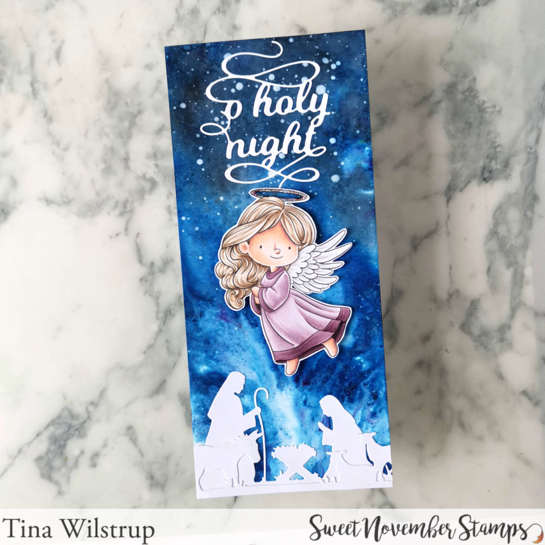 Digital Stamp - Little Christmas Angel