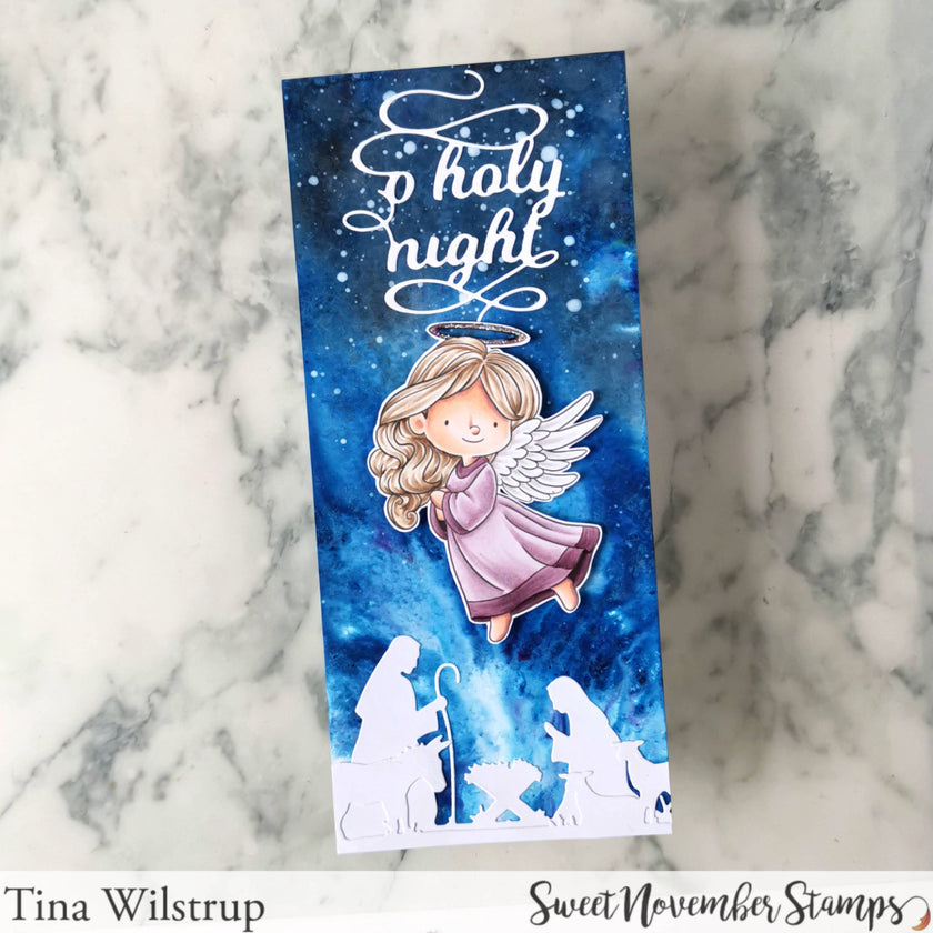 Digital Stamp - Little Christmas Angel