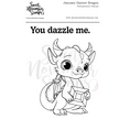 Clear Stamp Set - January Garnet Dragon