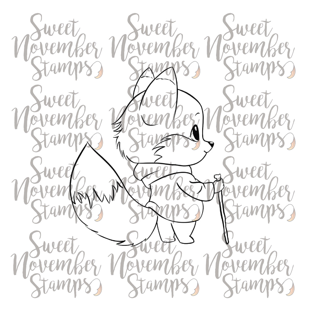Digital Stamp - Cozy Fall Critters: Flyn Fox