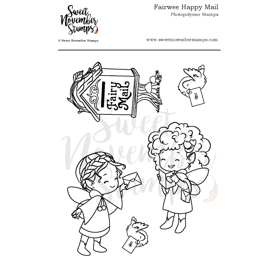 Clear Stamp Set - Fairwee Happy Mail