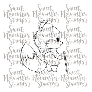 Digital Stamp - Cozy Fall Critters: Flyn Fox