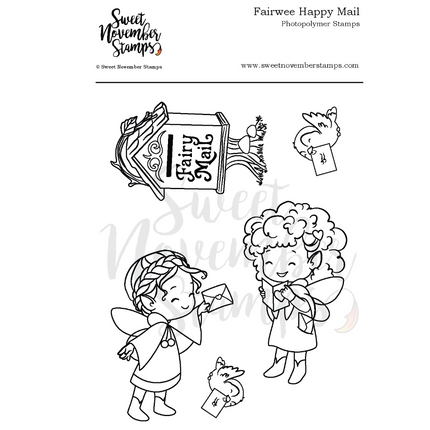 Clear Stamp Set - Fairwee Happy Mail
