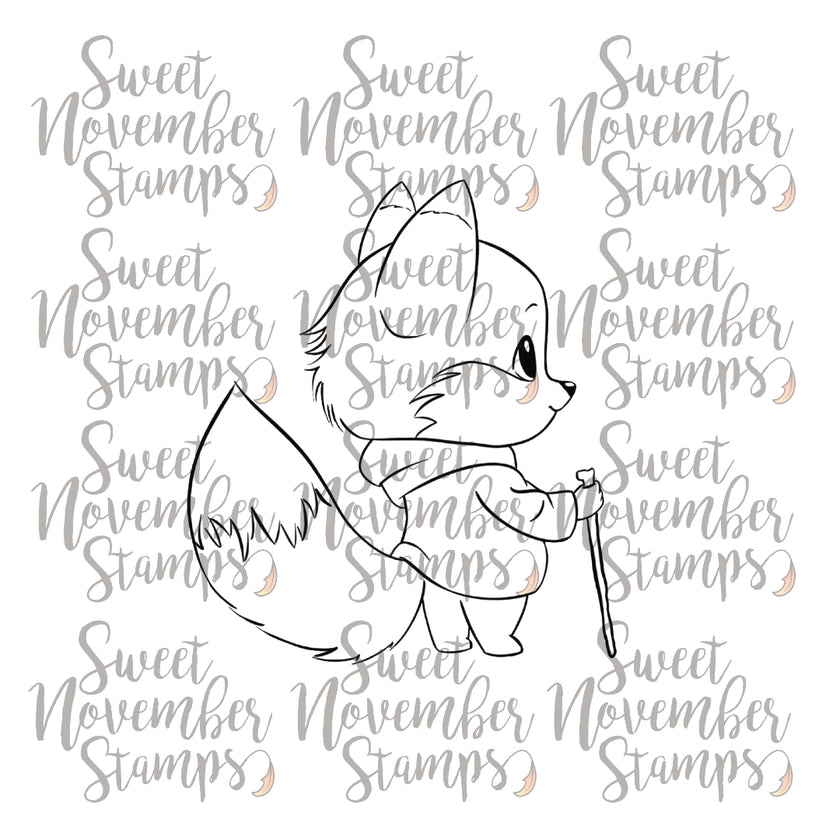 Digital Stamp - Cozy Fall Critters: Flyn Fox