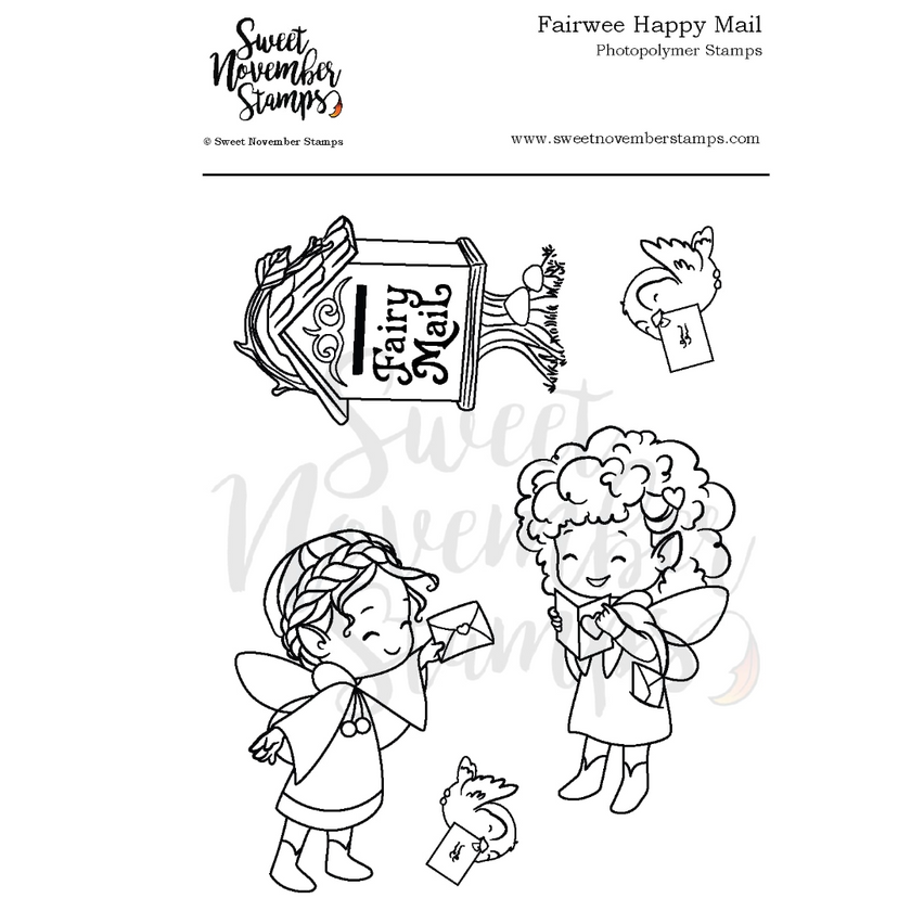 Clear Stamp Set - Fairwee Happy Mail