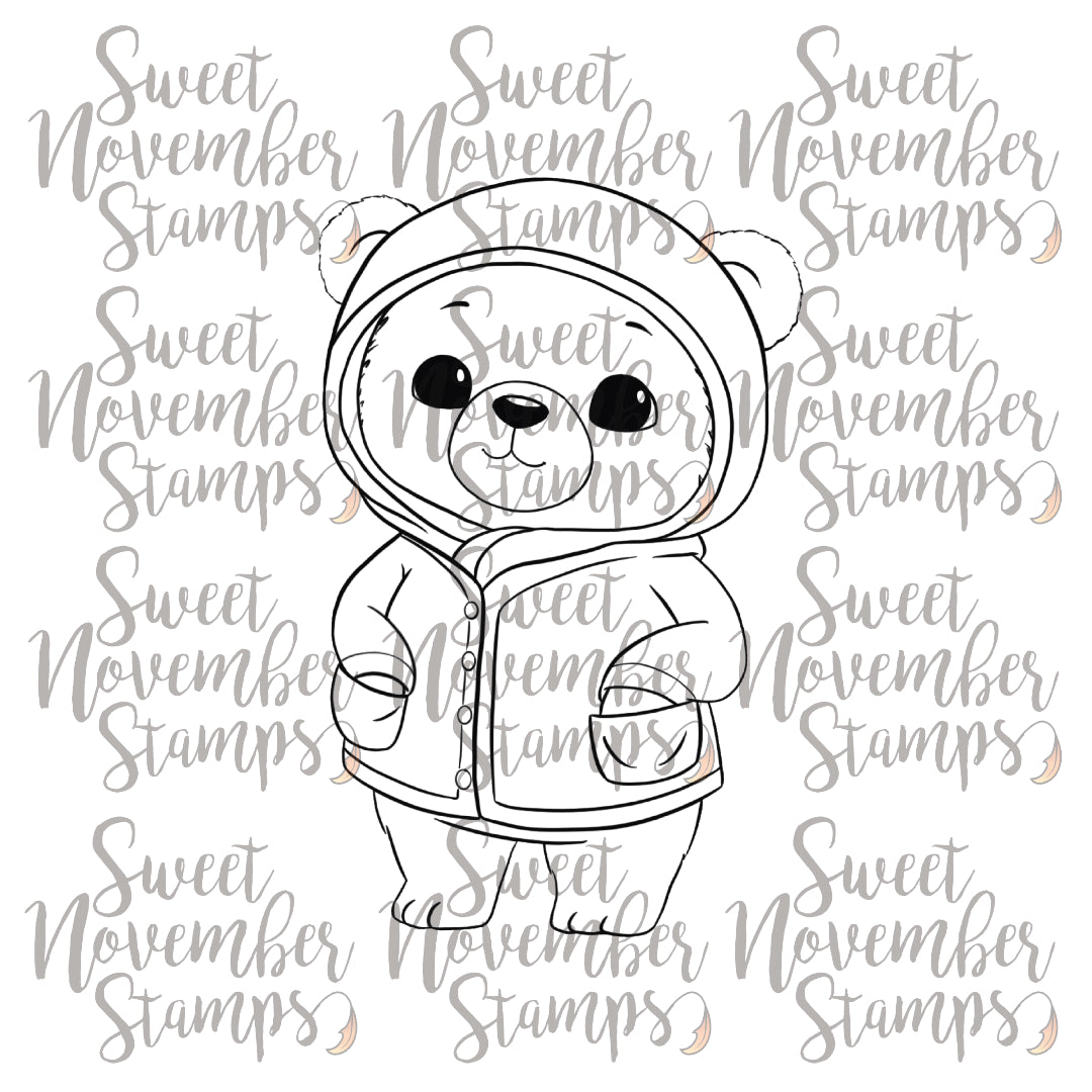 Digital Stamp - Cozy Fall Critters: Beckett Bear