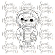 Digital Stamp - Cozy Fall Critters: Beckett Bear