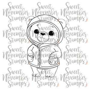 Digital Stamp - Cozy Fall Critters: Beckett Bear